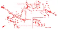 REPOSE PIED   BEQUILLE pour Honda CD 125 POST OFFICE de 2001