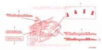 AUTOCOLLANTS pour Honda 50 METROPOLITAN II de 2008