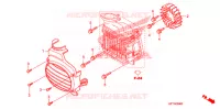 VENTILATEUR ET COUVERCLE DE RADIATEUR pour Honda 50 METROPOLITAN II de 2008
