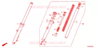 FOURCHE pour Honda CB 125 F DRIVING SCHOOL YA de 2016