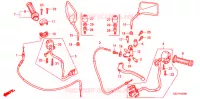 LEVIER DE GUIDON   CABLE   COMMODO pour Honda MAGNA 50 de 1997
