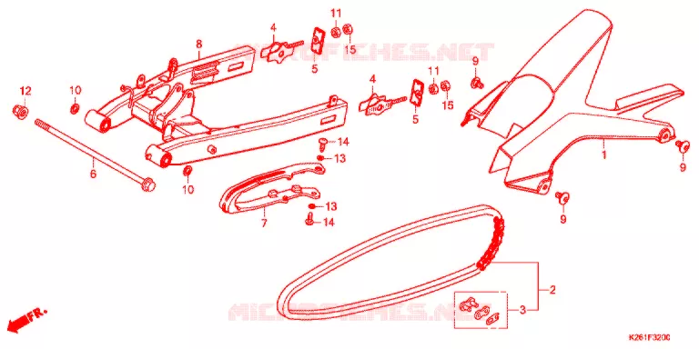 BRAS OSCILLANT Honda MOTO 125 MSX 2013  MSX125D