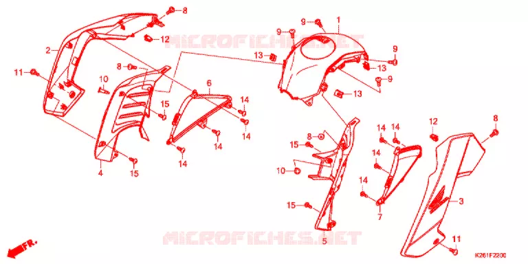 OUIES DE RADIATEUR Honda MOTO 125 GROM 2014  MSX125D