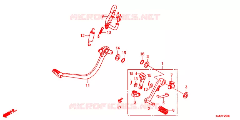 PEDALE Honda MOTO 125 MSX 2013  MSX125D