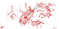 GARDE BOUE ARRIERE pour Honda GROM 125 de 2014
