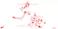 PEDALE pour Honda MSX 125 de 2014