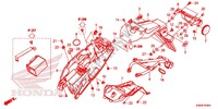 GARDE BOUE ARRIERE pour Honda GROM 125 de 2015