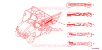 AUTOCOLLANTS pour Honda BIG RED 700 CAMO de 2009