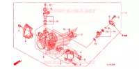 CORPS DE PAPILLON pour Honda BIG RED 700 RED de 2009