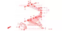 TRIANGLES AVANT pour Honda BIG RED 700 RED de 2009