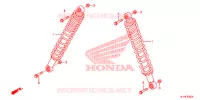 AMORTISSEUR ARRIERE pour Honda BIG RED 700 RED de 2010