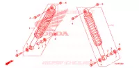 AMORTISSEUR AVANT pour Honda BIG RED 700 RED de 2010