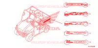 AUTOCOLLANTS pour Honda BIG RED 700 RED de 2010