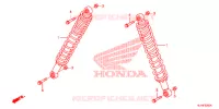 AMORTISSEUR ARRIERE pour Honda BIG RED 700 RED de 2010