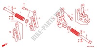 REPOSE PIED pour Honda BENLY 110 WHITE de 2012