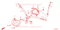 GUIDON   CARENAGE pour Honda BENLY 110 YUSEI de 2012