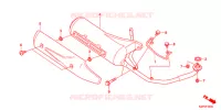 SILENCIEUX D'ECHAPPEMENT pour Honda BENLY 110 YUSEI de 2012