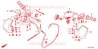 LEVIER DE GUIDON   CABLE   COMMODO (MW1102WHG) pour Honda ベンリィ 110 プロ de 2016