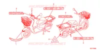 AUTOCOLLANTS pour Honda BENLY 110 WHITE de 2012