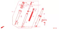 FOURCHE pour Honda BENLY 110 WHITE de 2012