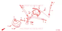GUIDON   CARENAGE pour Honda BENLY 110 WHITE de 2012