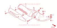 SILENCIEUX D'ECHAPPEMENT pour Honda BENLY 110 WHITE de 2012