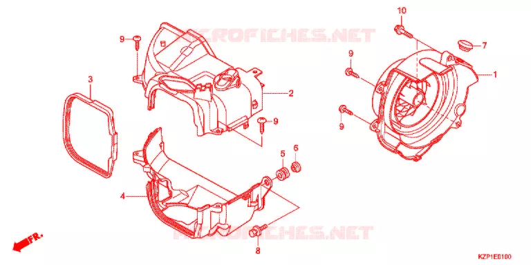 OUIES DE RADIATEUR Honda SCOOTER 110 BENLY 2014  MW110WHC