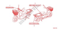 AUTOCOLLANTS pour Honda BENLY 50 PRO de 2012