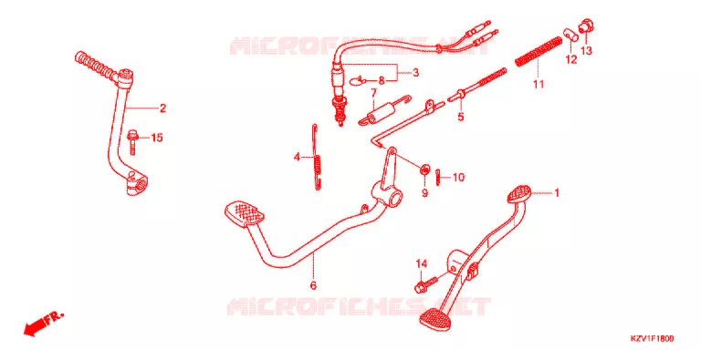 PEDALE - KICK Honda MOTO 110 CUB 2012  NBC110C
