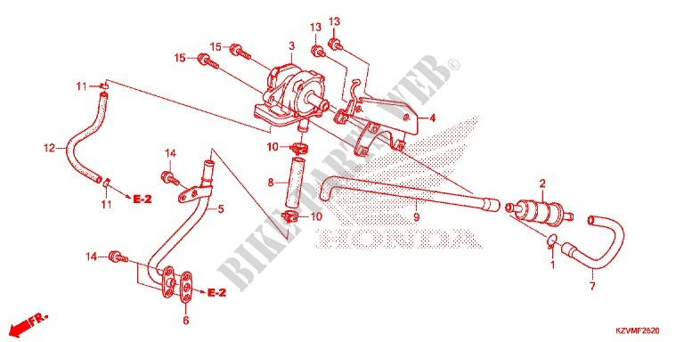 FILTRE A AIR   SOUPAPE D'AIR pour Honda EX5 110 Kick start, carburetor de 2013