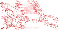 GUIDON   CARENAGE pour Honda EX5 110 Electric start, carburetor de 2014