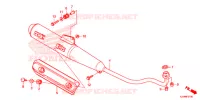 SILENCIEUX D'ECHAPPEMENT (NBC110KD/MD) pour Honda EX5 110 Electric start, carburetor de 2014