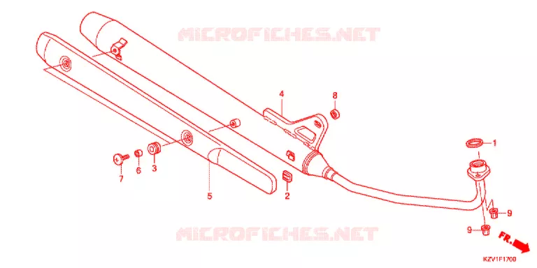 SILENCIEUX D'ECHAPPEMENT Honda MOTO 110 CUB 2013  NBC110XD