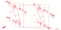 AMORTISSEUR ARRIERE pour Honda SUPER CUB 50 スーパーカブ de 2016