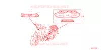 AUTOCOLLANTS pour Honda SUPER CUB 50 スーパーカブ de 2016