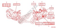 ETIQUETTE DE PRECAUTIONS pour Honda NC 700 ABS de 2012