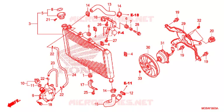 RADIATEUR Honda MOTO 700 NC 2013  NC700SAD