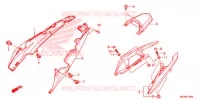 COUVERCLES LATERAUX pour Honda NC 700 X ABS de 2012