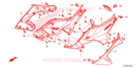 COUVERCLES LATERAUX pour Honda NC 700 X ABS de 2012