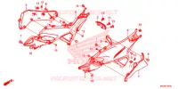 COUVERCLES LATERAUX pour Honda NC 700 X ABS DCT de 2016