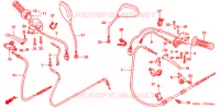 LEVIER DE GUIDON   CABLE   COMMODO pour Honda RUCKUS 50 de 2004