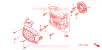 VENTILATEUR ET COUVERCLE DE RADIATEUR pour Honda RUCKUS 50 de 2004