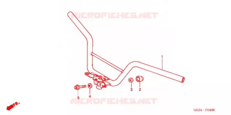 GUIDON Honda SCOOTER 50 RUCKUS 2006  NPS506_A