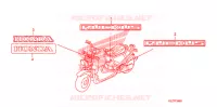 AUTOCOLLANTS pour Honda RUCKUS 50 RED de 2009