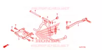 BEQUILLE CENTRALE   PEDALE DE FREIN pour Honda RUCKUS 50 RED de 2009