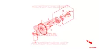 POMPE A HUILE pour Honda RUCKUS 50 RED de 2009