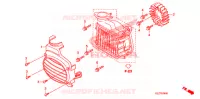 VENTILATEUR ET COUVERCLE DE RADIATEUR pour Honda RUCKUS 50 RED de 2009