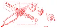 EMBRAYAGE pour Honda RUCKUS 50 RED de 2009