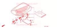 SELLE pour Honda RUCKUS 50 RED de 2009