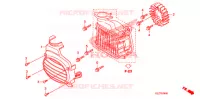 VENTILATEUR ET COUVERCLE DE RADIATEUR pour Honda RUCKUS 50 RED de 2009